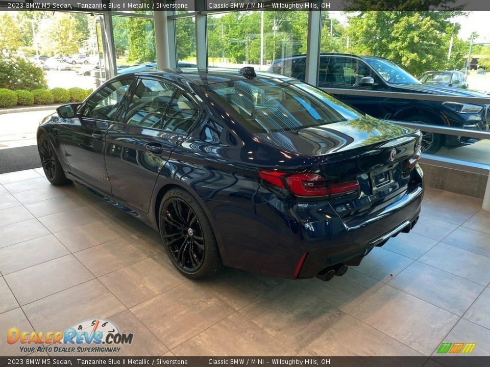 2023 BMW M5 Sedan Tanzanite Blue II Metallic / Silverstone Photo #2