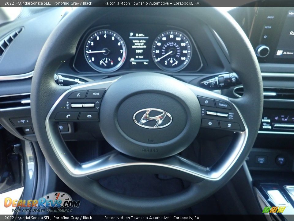 2022 Hyundai Sonata SEL Portofino Gray / Black Photo #16