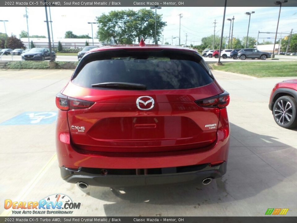 2022 Mazda CX-5 Turbo AWD Soul Red Crystal Metallic / Black Photo #5
