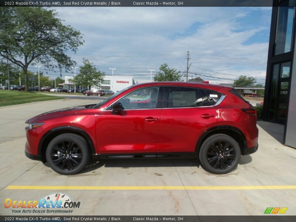 2022 Mazda CX-5 Turbo AWD Soul Red Crystal Metallic / Black Photo #6