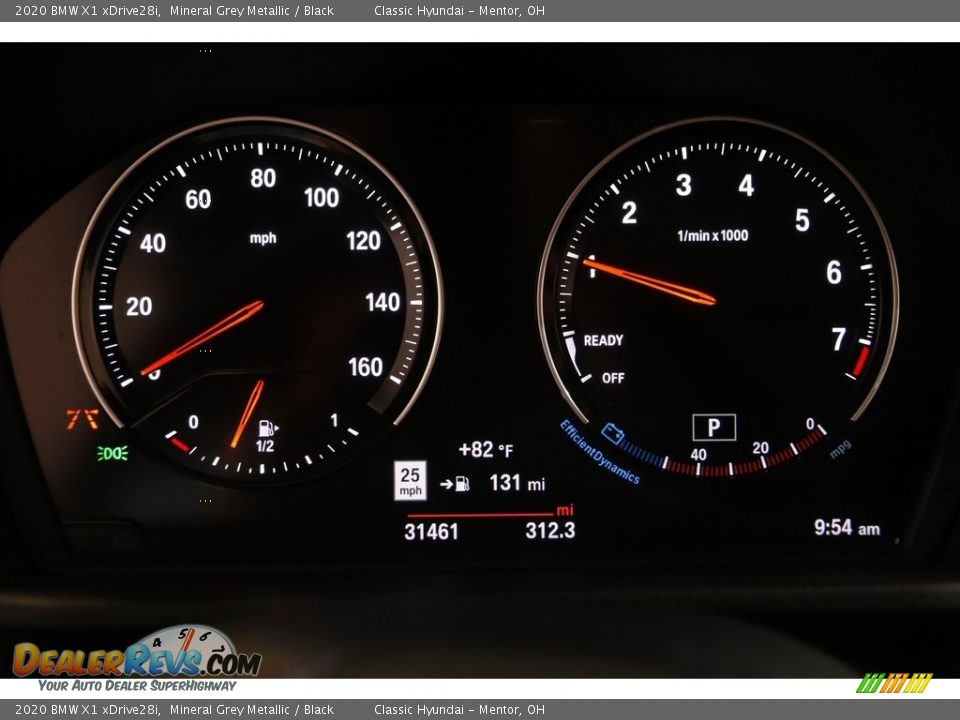 2020 BMW X1 xDrive28i Mineral Grey Metallic / Black Photo #8