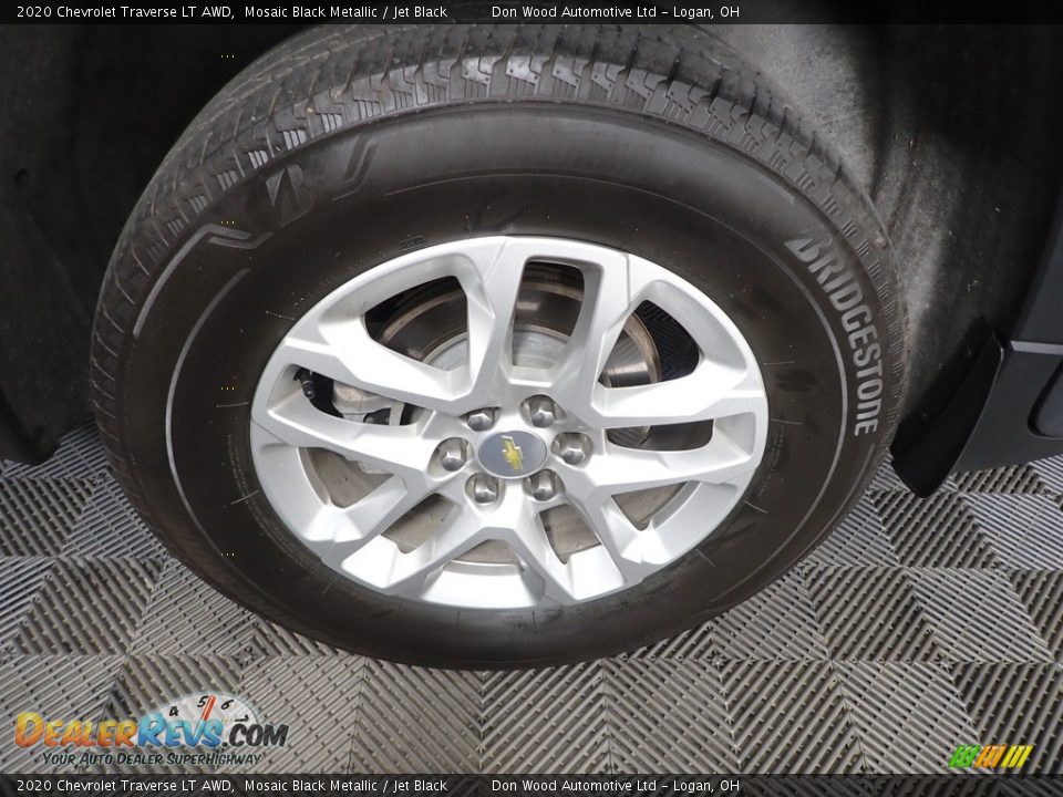 2020 Chevrolet Traverse LT AWD Mosaic Black Metallic / Jet Black Photo #34