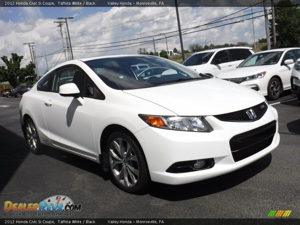 2012 Honda Civic Si Coupe Taffeta White / Black Photo #7