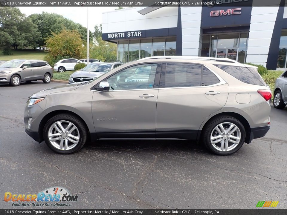 2018 Chevrolet Equinox Premier AWD Pepperdust Metallic / Medium Ash Gray Photo #2