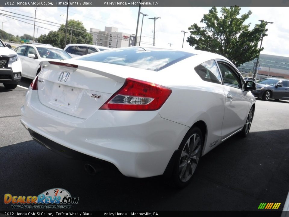 2012 Honda Civic Si Coupe Taffeta White / Black Photo #8