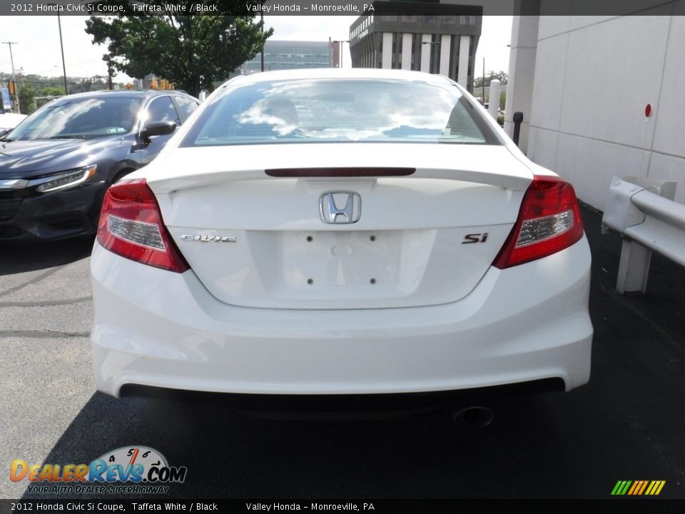 2012 Honda Civic Si Coupe Taffeta White / Black Photo #9