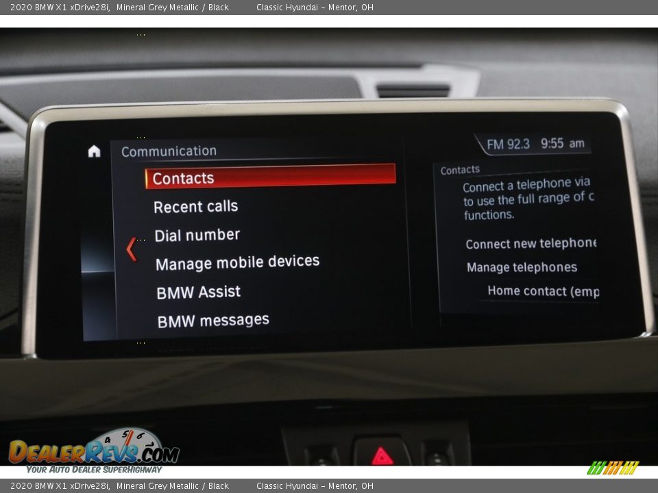 2020 BMW X1 xDrive28i Mineral Grey Metallic / Black Photo #12