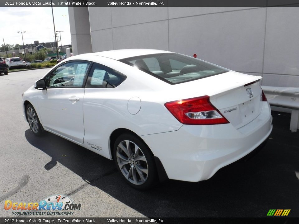 2012 Honda Civic Si Coupe Taffeta White / Black Photo #10