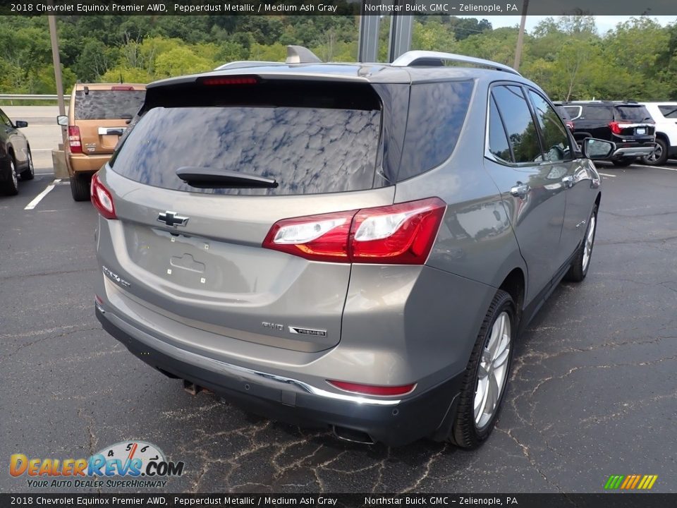 2018 Chevrolet Equinox Premier AWD Pepperdust Metallic / Medium Ash Gray Photo #7