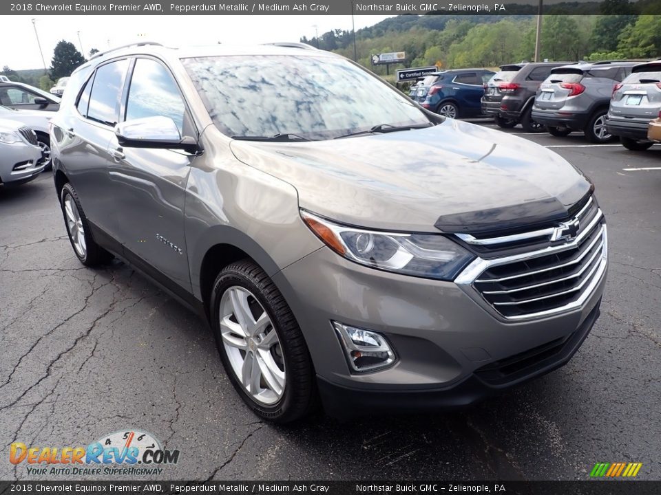 2018 Chevrolet Equinox Premier AWD Pepperdust Metallic / Medium Ash Gray Photo #9