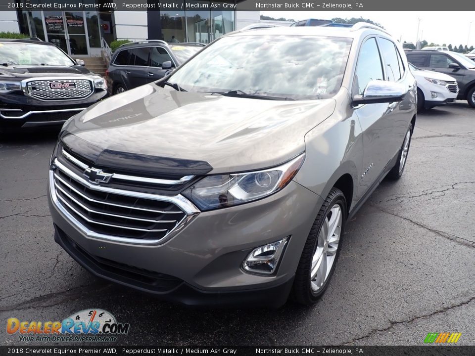 2018 Chevrolet Equinox Premier AWD Pepperdust Metallic / Medium Ash Gray Photo #12