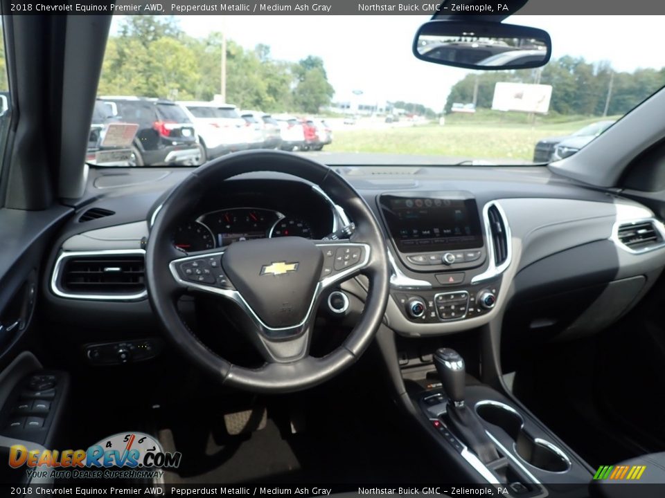 2018 Chevrolet Equinox Premier AWD Pepperdust Metallic / Medium Ash Gray Photo #18