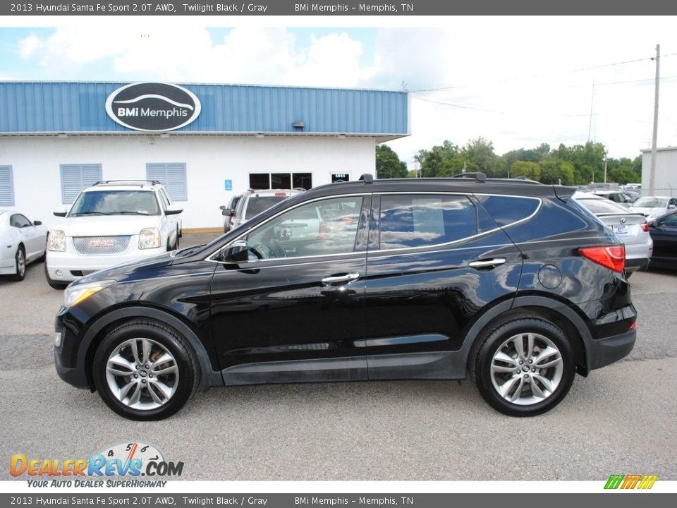 2013 Hyundai Santa Fe Sport 2.0T AWD Twilight Black / Gray Photo #2