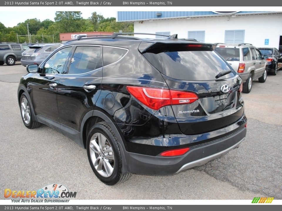 2013 Hyundai Santa Fe Sport 2.0T AWD Twilight Black / Gray Photo #3