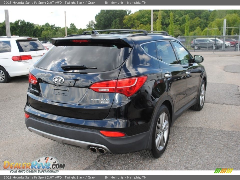 2013 Hyundai Santa Fe Sport 2.0T AWD Twilight Black / Gray Photo #5