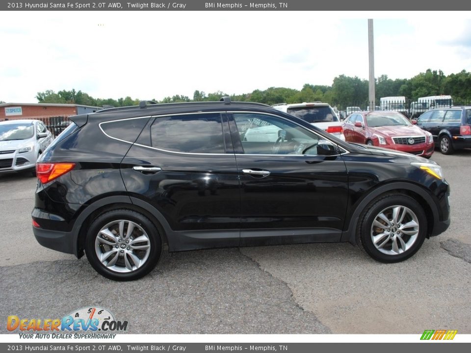 2013 Hyundai Santa Fe Sport 2.0T AWD Twilight Black / Gray Photo #6