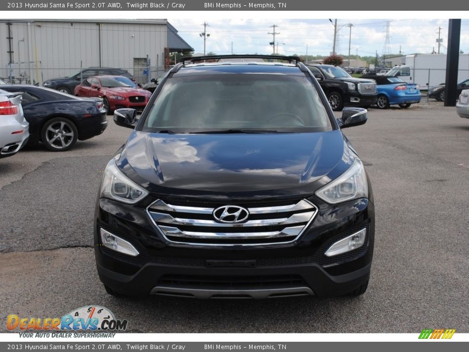 2013 Hyundai Santa Fe Sport 2.0T AWD Twilight Black / Gray Photo #8