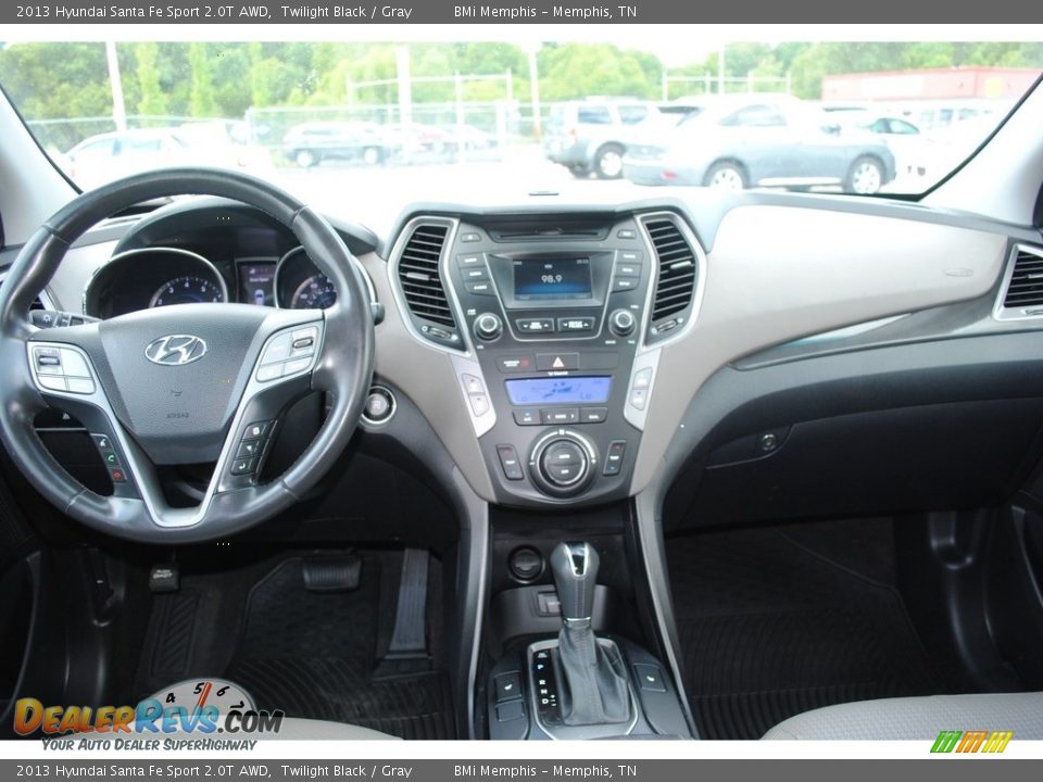 2013 Hyundai Santa Fe Sport 2.0T AWD Twilight Black / Gray Photo #9