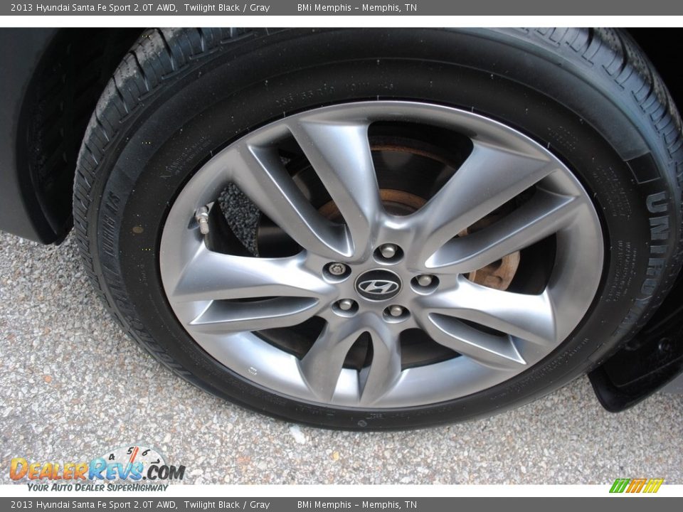 2013 Hyundai Santa Fe Sport 2.0T AWD Twilight Black / Gray Photo #31