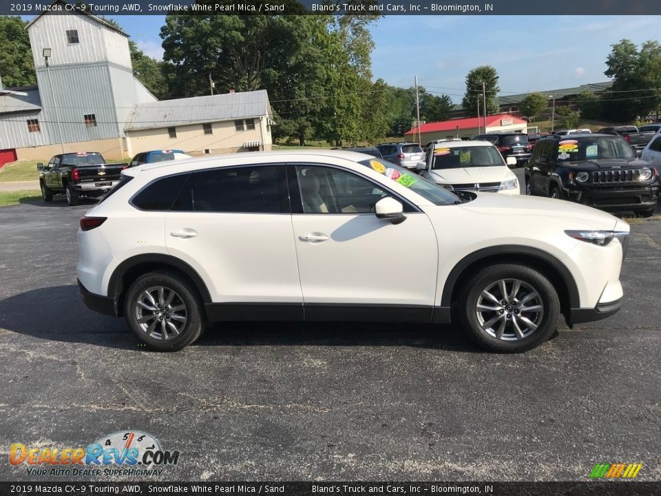 2019 Mazda CX-9 Touring AWD Snowflake White Pearl Mica / Sand Photo #5