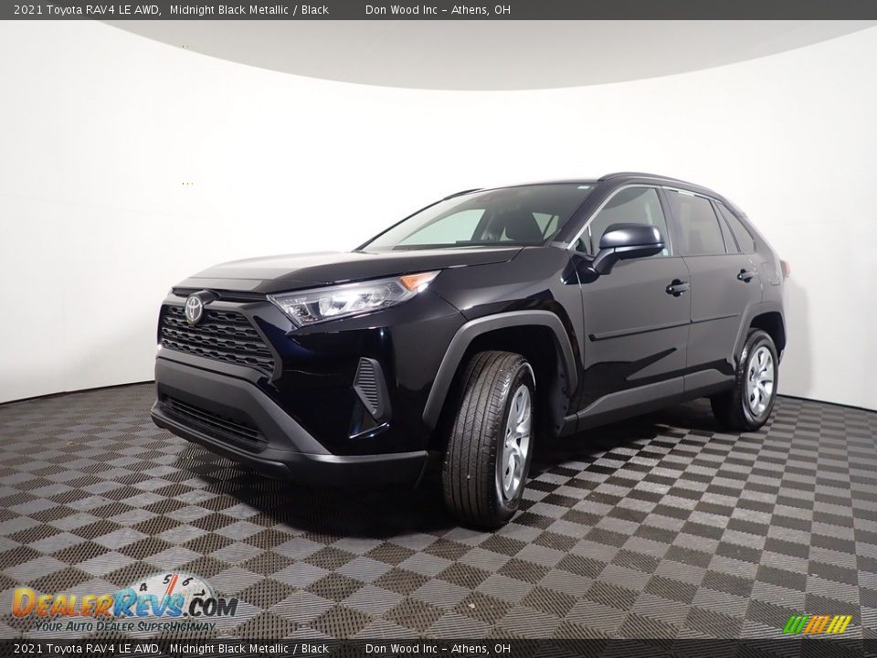 2021 Toyota RAV4 LE AWD Midnight Black Metallic / Black Photo #7