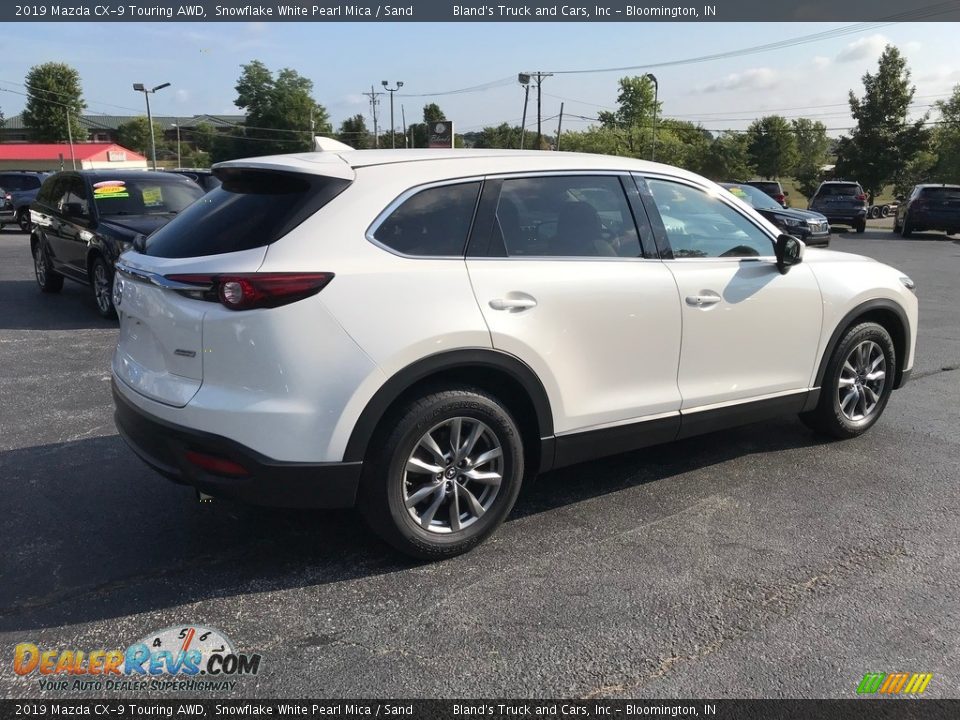 2019 Mazda CX-9 Touring AWD Snowflake White Pearl Mica / Sand Photo #6