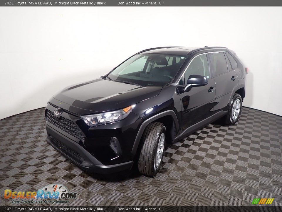 2021 Toyota RAV4 LE AWD Midnight Black Metallic / Black Photo #8