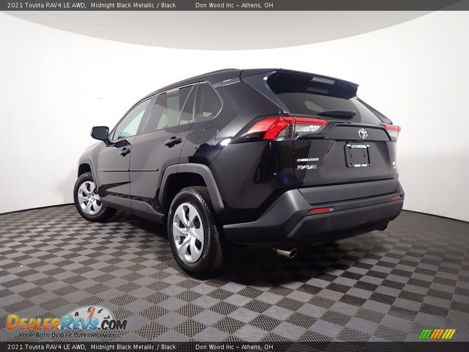 2021 Toyota RAV4 LE AWD Midnight Black Metallic / Black Photo #9