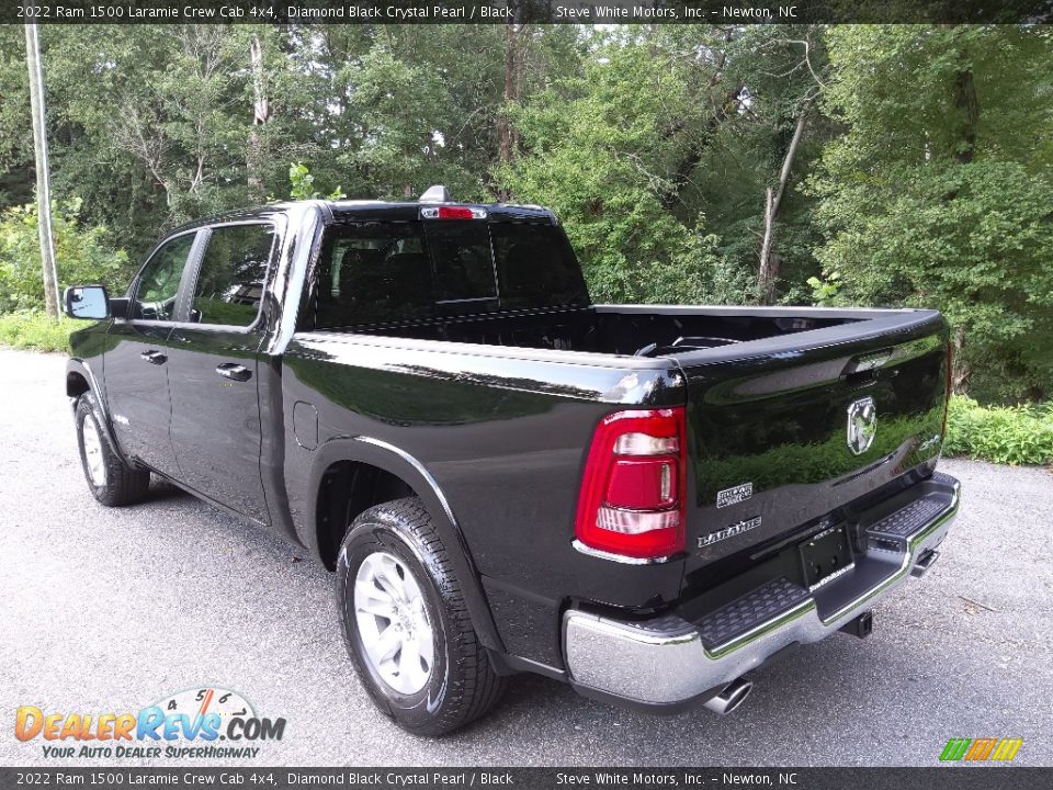 2022 Ram 1500 Laramie Crew Cab 4x4 Diamond Black Crystal Pearl / Black Photo #9