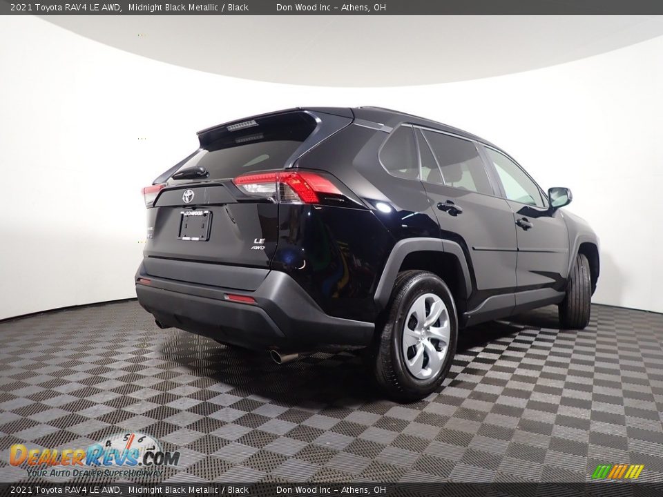 2021 Toyota RAV4 LE AWD Midnight Black Metallic / Black Photo #14