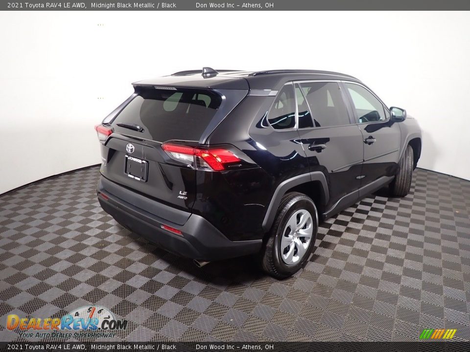 2021 Toyota RAV4 LE AWD Midnight Black Metallic / Black Photo #15