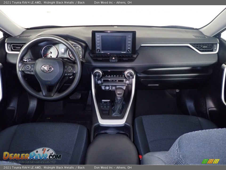2021 Toyota RAV4 LE AWD Midnight Black Metallic / Black Photo #20