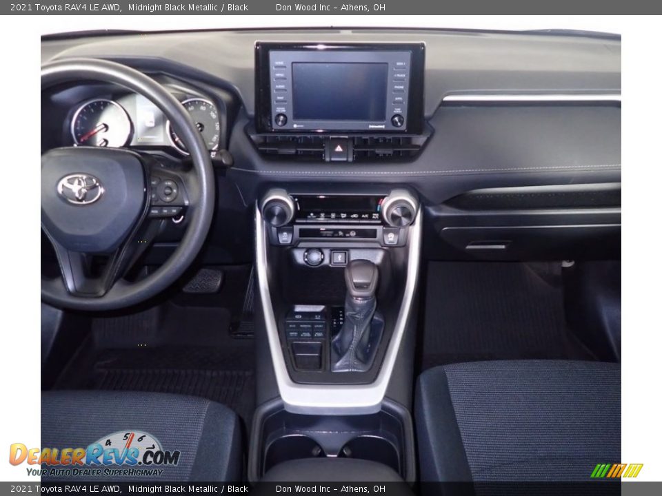 2021 Toyota RAV4 LE AWD Midnight Black Metallic / Black Photo #21