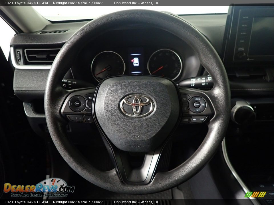 2021 Toyota RAV4 LE AWD Midnight Black Metallic / Black Photo #23