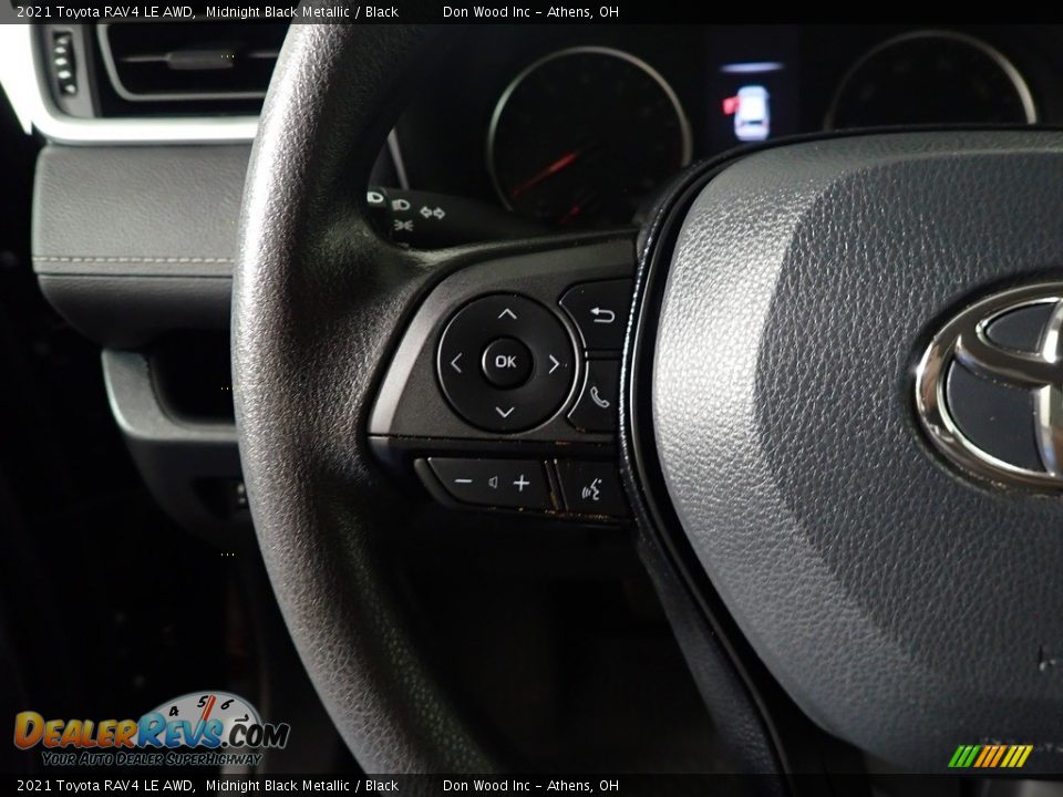 2021 Toyota RAV4 LE AWD Midnight Black Metallic / Black Photo #25
