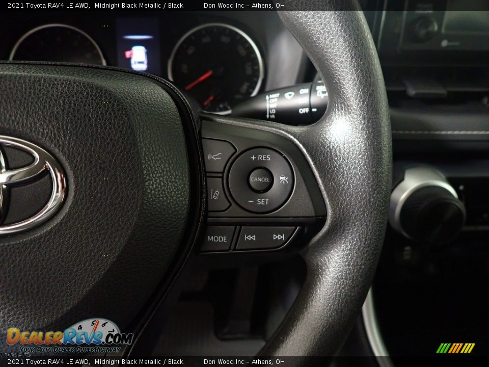 2021 Toyota RAV4 LE AWD Midnight Black Metallic / Black Photo #26