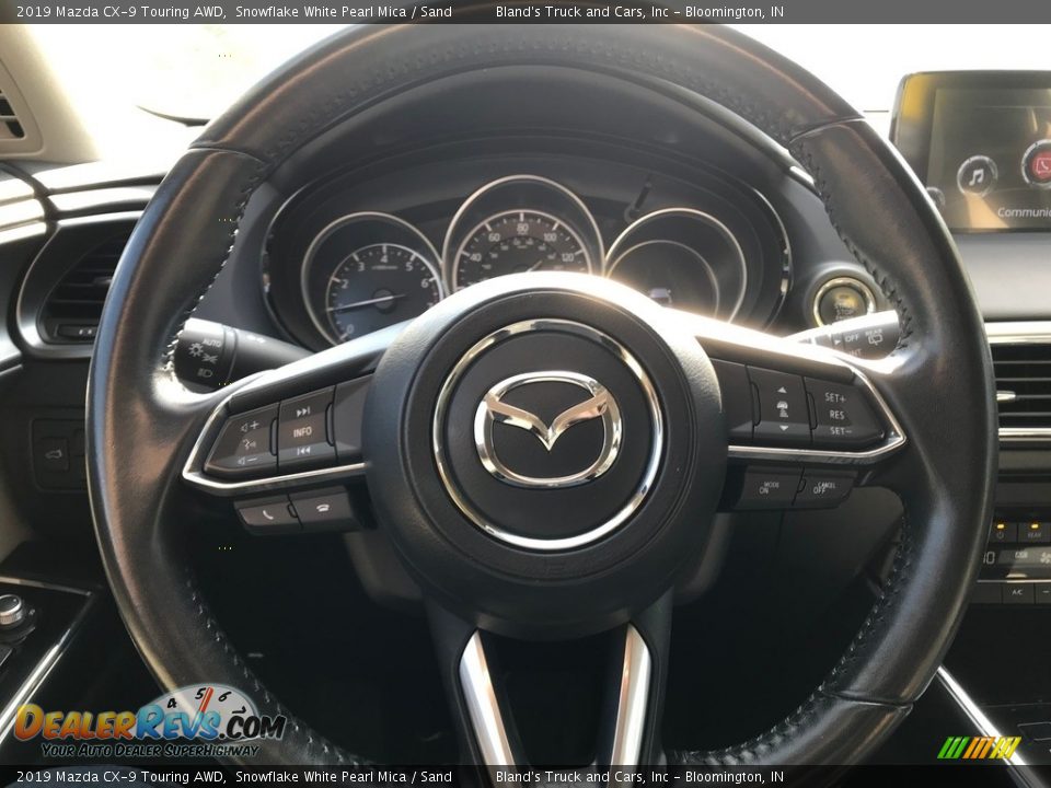 2019 Mazda CX-9 Touring AWD Snowflake White Pearl Mica / Sand Photo #24