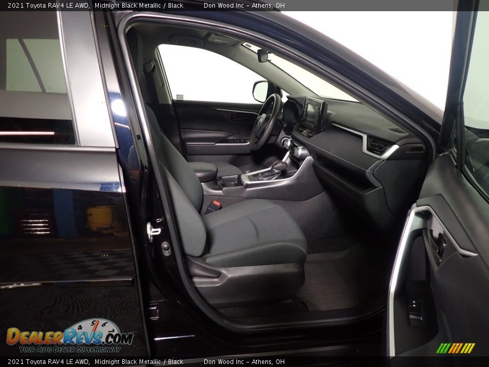 2021 Toyota RAV4 LE AWD Midnight Black Metallic / Black Photo #35