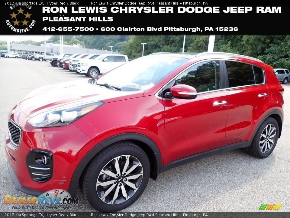 2017 Kia Sportage EX Hyper Red / Black Photo #1