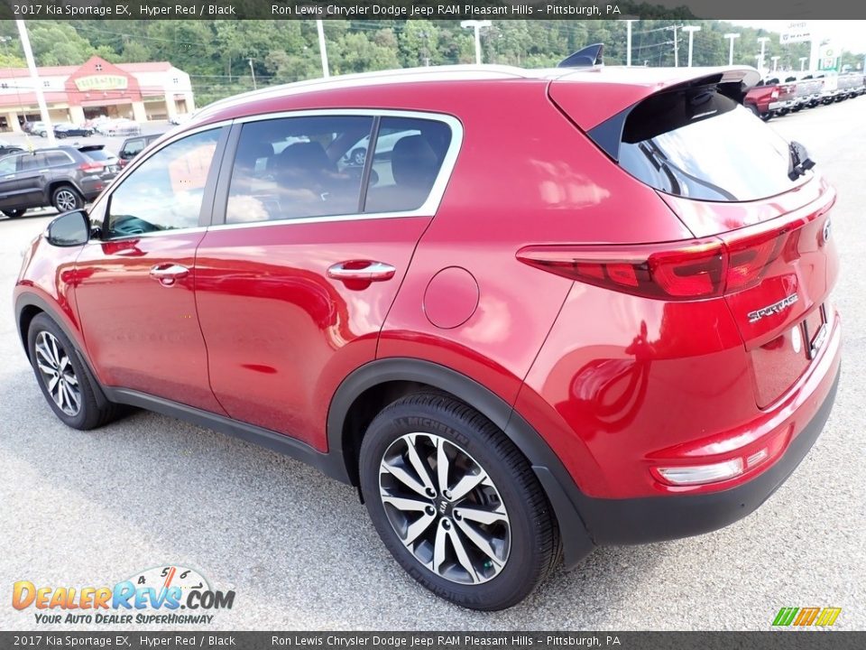 2017 Kia Sportage EX Hyper Red / Black Photo #3