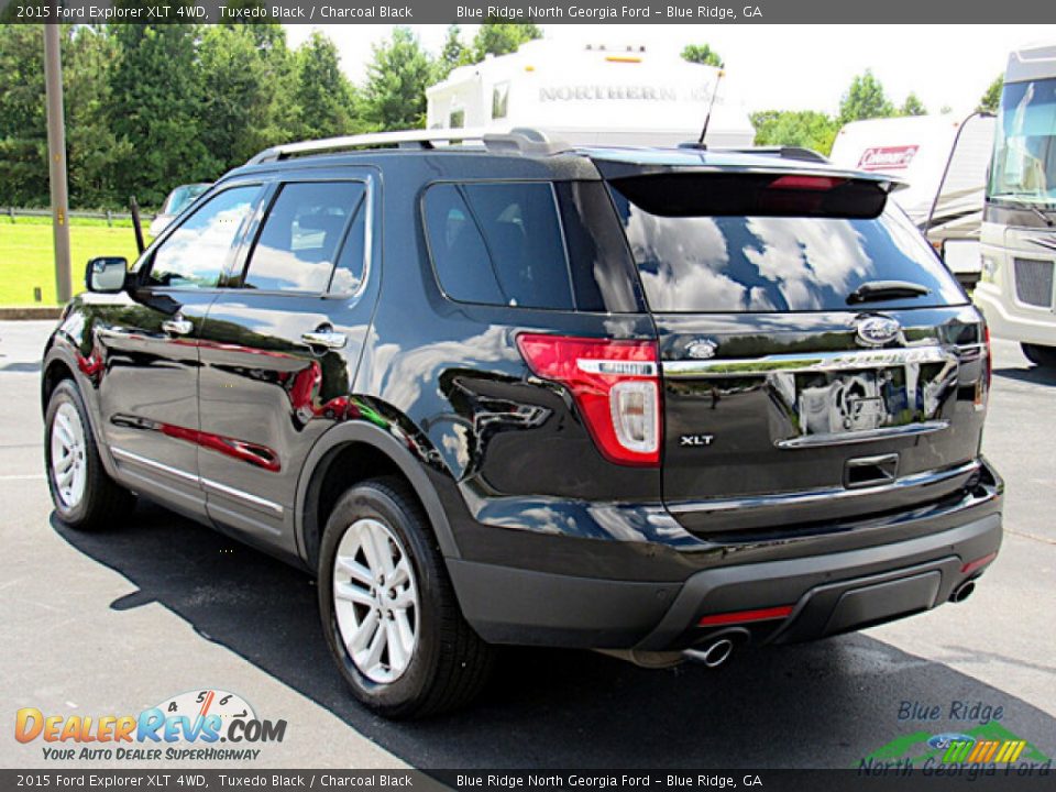 2015 Ford Explorer XLT 4WD Tuxedo Black / Charcoal Black Photo #3