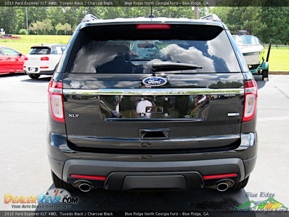 2015 Ford Explorer XLT 4WD Tuxedo Black / Charcoal Black Photo #4