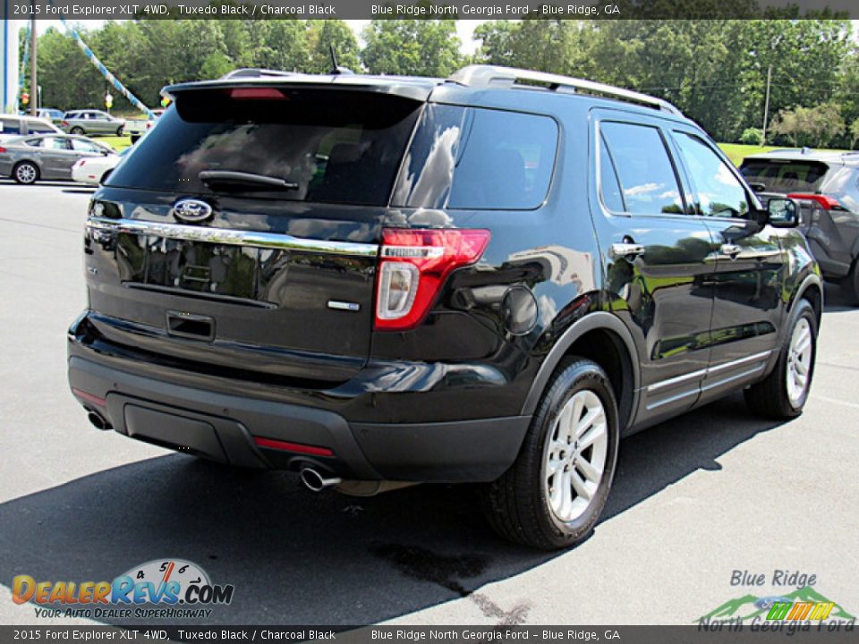 2015 Ford Explorer XLT 4WD Tuxedo Black / Charcoal Black Photo #5