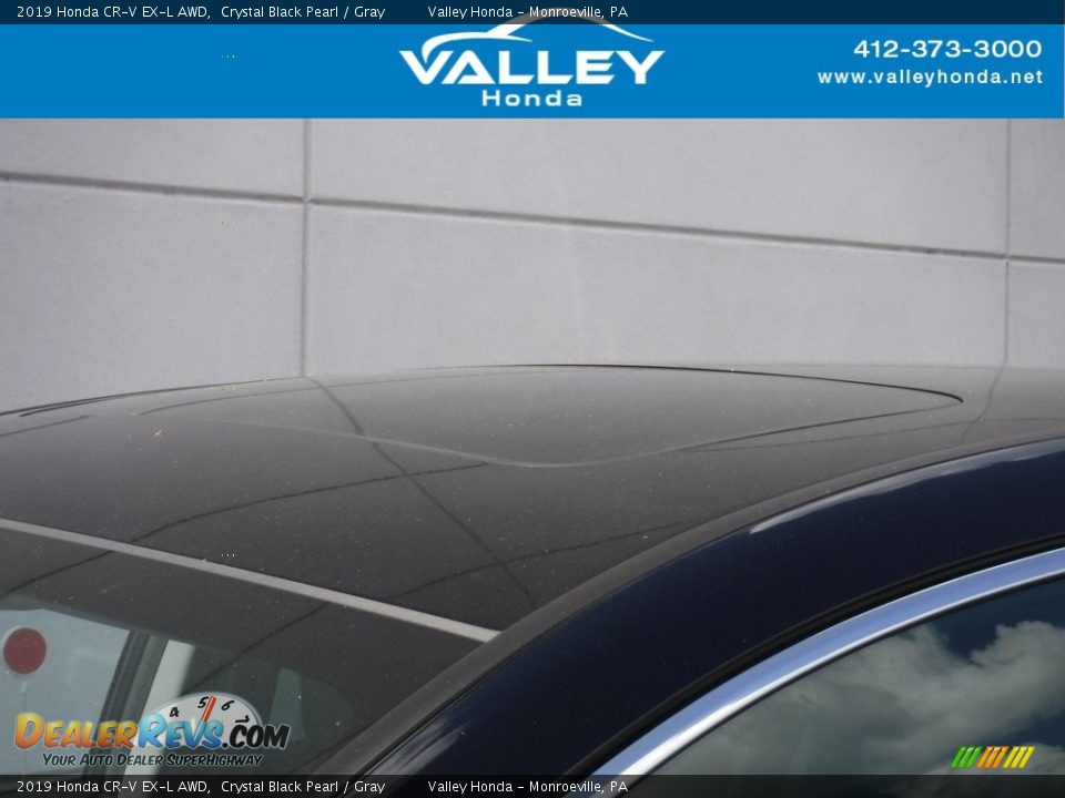 2019 Honda CR-V EX-L AWD Crystal Black Pearl / Gray Photo #3