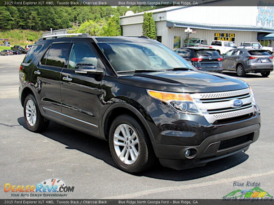 2015 Ford Explorer XLT 4WD Tuxedo Black / Charcoal Black Photo #7