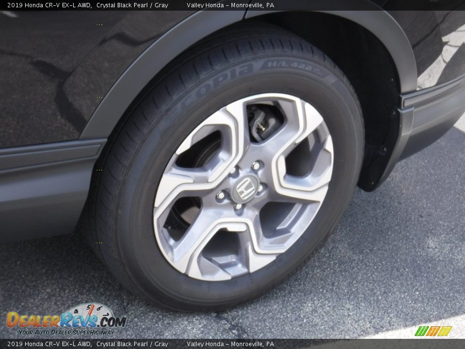 2019 Honda CR-V EX-L AWD Crystal Black Pearl / Gray Photo #4
