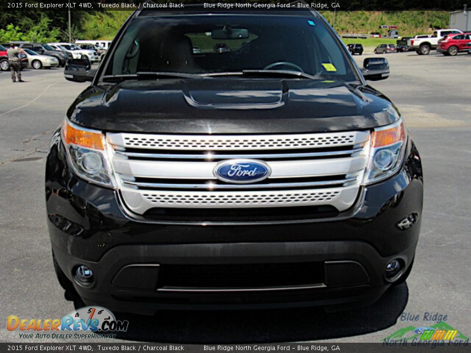 2015 Ford Explorer XLT 4WD Tuxedo Black / Charcoal Black Photo #8