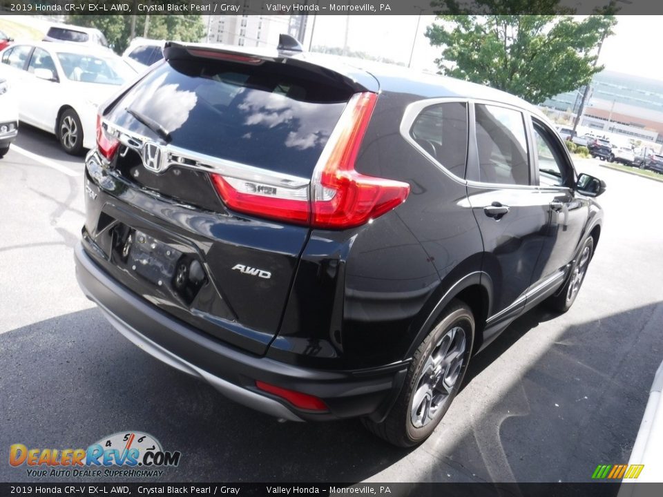 2019 Honda CR-V EX-L AWD Crystal Black Pearl / Gray Photo #7