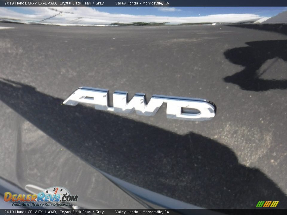 2019 Honda CR-V EX-L AWD Crystal Black Pearl / Gray Photo #8