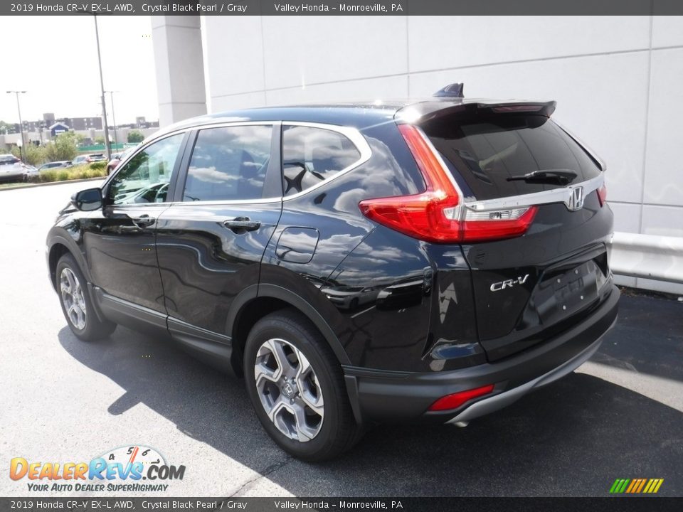 2019 Honda CR-V EX-L AWD Crystal Black Pearl / Gray Photo #10